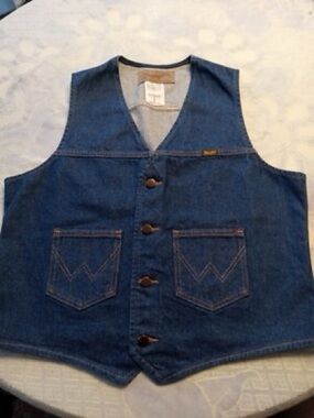 NWT Wrangler Denim Vest